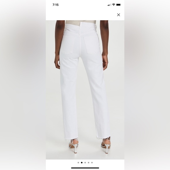 🤍🤍🤍🤍Brand new Agolde crossover straight white jeans size 24 - Picture 2 of 3
